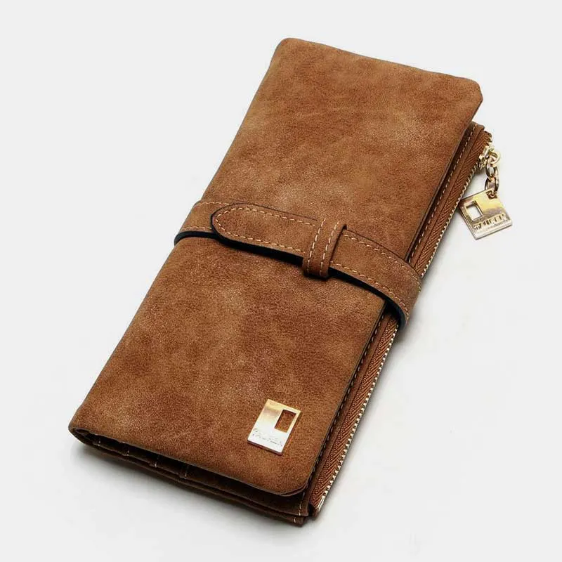 【product-image-alt】-【GROUP A】Lightweight Vintage LargeCapacity Long Wallet-Handmade leather bags,Wallet