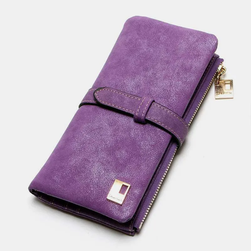 【product-image-alt】-【GROUP A】Lightweight Vintage LargeCapacity Long Wallet-Handmade leather bags,Wallet