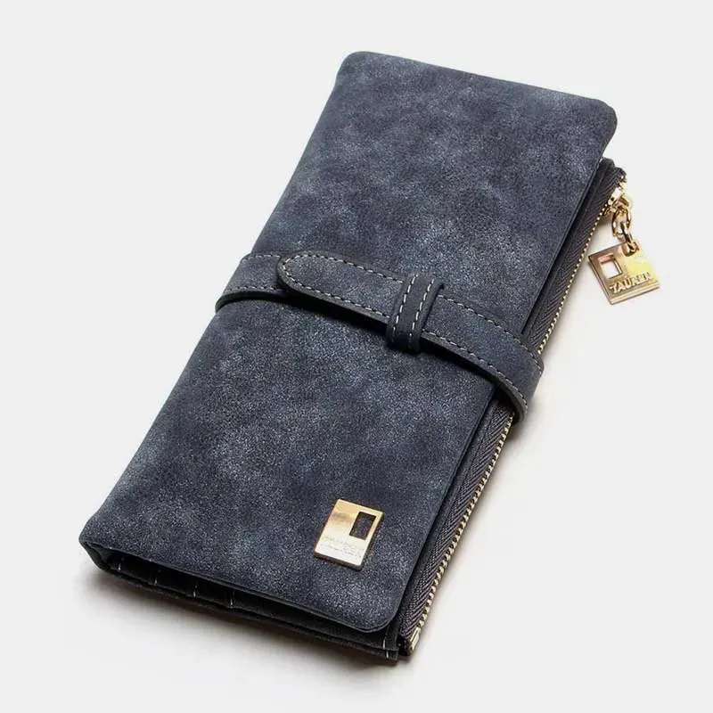 【product-image-alt】-【GROUP A】Lightweight Vintage LargeCapacity Long Wallet-Handmade leather bags,Wallet